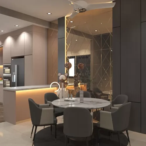 Custom Melamine Kitchen Cabinet 12