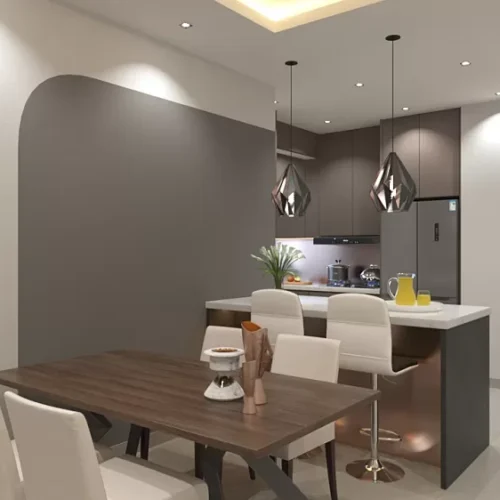 Custom Melamine Kitchen Cabinet 14