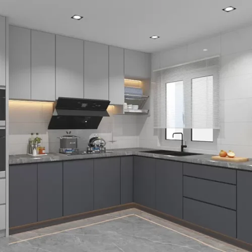 Custom Melamine Kitchen Cabinet 19