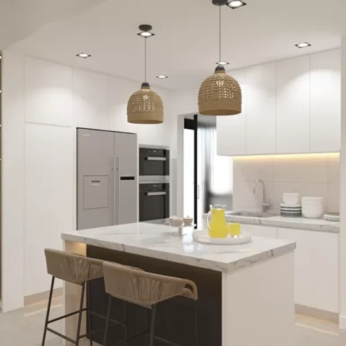 Custom Melamine Kitchen Cabinet 21