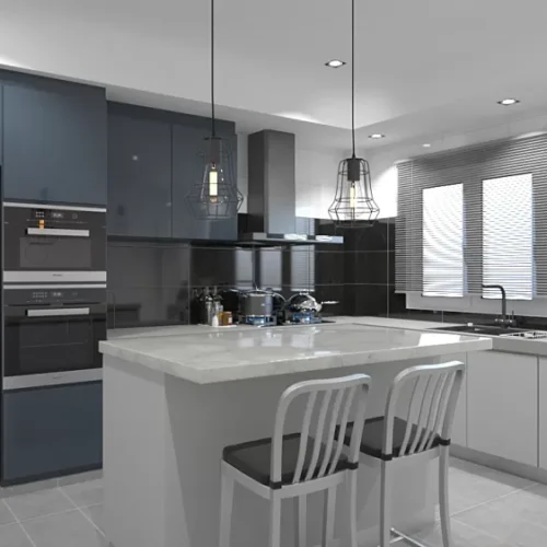 Custom Melamine Kitchen Cabinet 26