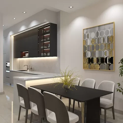 Custom Melamine Kitchen Cabinet 28