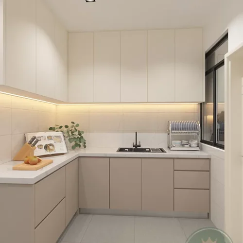 Custom Melamine Kitchen Cabinet 31