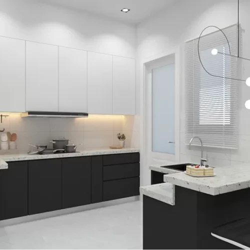 Custom Melamine Kitchen Cabinet 38