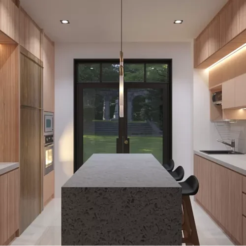 Custom Melamine Kitchen Cabinet 39