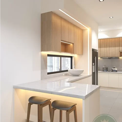 Custom Melamine Kitchen Cabinet 40