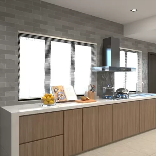 Custom Melamine Kitchen Cabinet 41