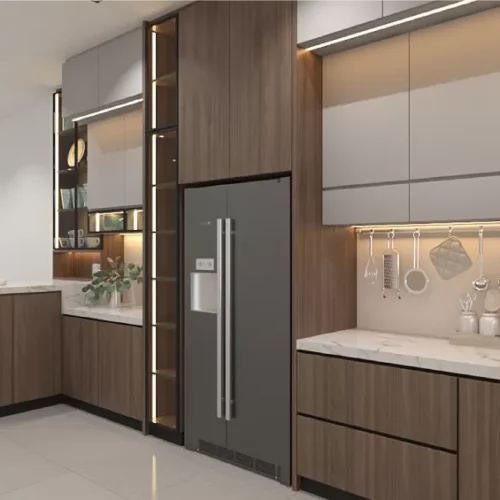 Custom Melamine Kitchen Cabinet 48