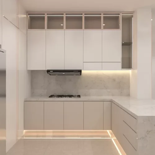 Custom Melamine Kitchen Cabinet 56