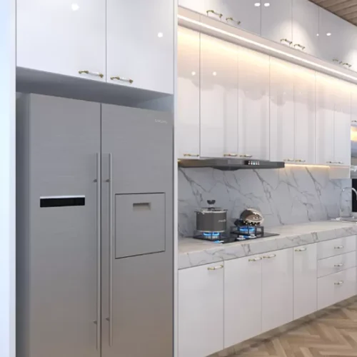 Custom Melamine Kitchen Cabinet 58