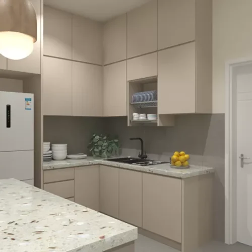 Custom Melamine Kitchen Cabinet 59