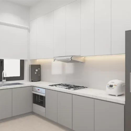 Custom Melamine Kitchen Cabinet 61