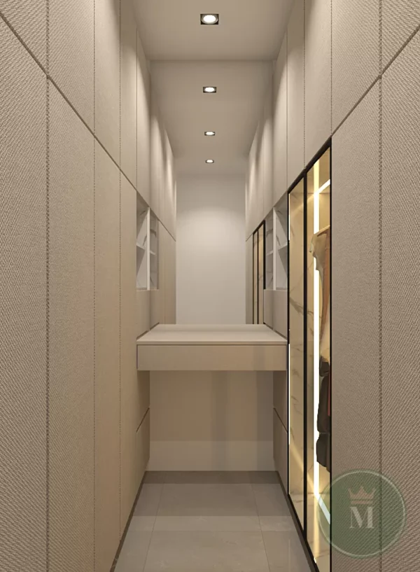 Custom Melamine Wardrobe with Dressing Table 2