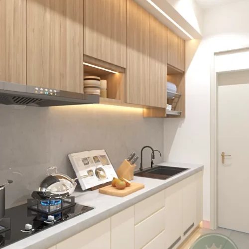 Custom Plywood Kitchen Cabinet 32