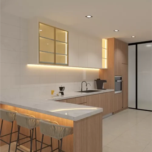 Custom Plywood Kitchen Cabinet 34