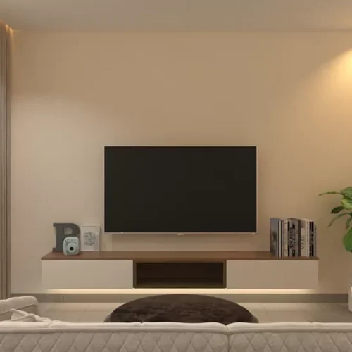 Customize Plywood Floating TV Cabinet